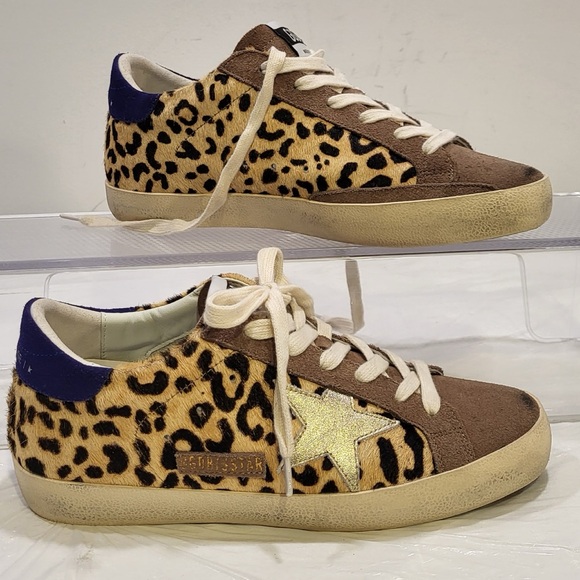 Golden Goose Shoes - 💎GOLDEN GOOSE Super Star women's leopard print calf hair sneakers